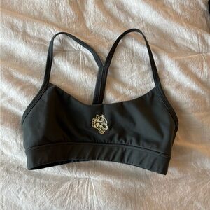 Darc Sport Black Sports Bra with Thin Adjustable Straps and Simple Design